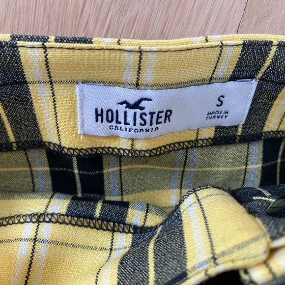 Hollister yellow plaid ultra high rise mini skirt - Picture 5 of 7
